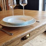 Solid oak farmhouse table 260x100