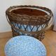 Vintage wicker worker 70s