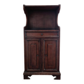 Small antique accent table made of solid wood.