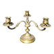 Chandelier 3 arms bronze old gold patinated