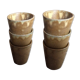 Série de 6 tasses en grès