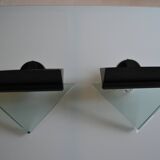 Pair of postmodernist wall sconces, 1980