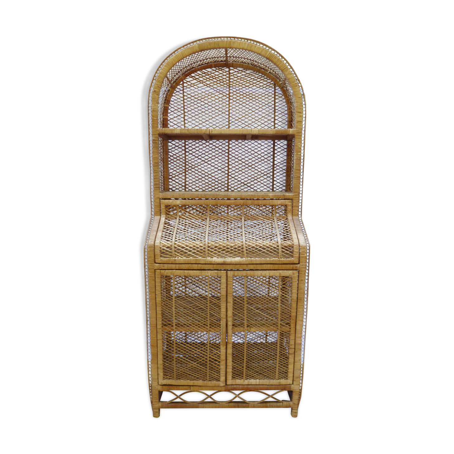 Rattan bookcase