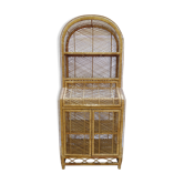 Rattan bookcase