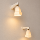 Art Deco porcelain wall lights