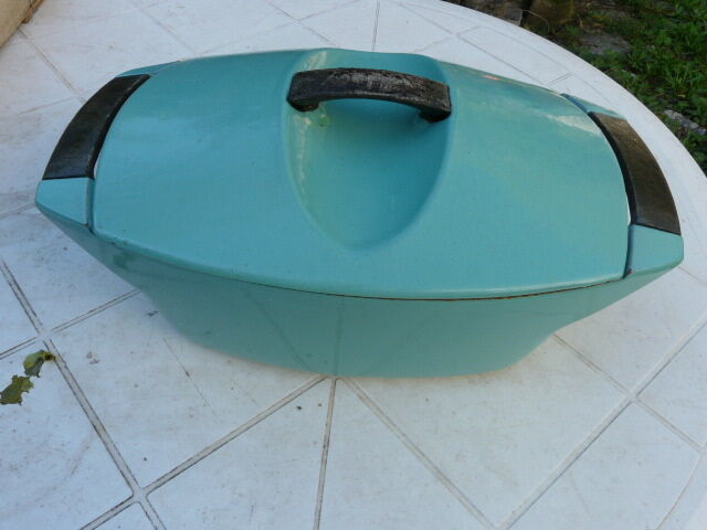 Green Cocotte Le Creuset by Raymond Loewy 60s
