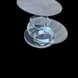 Page 1 of 8 Olympe table with swiveling glass and grey ceramic tops