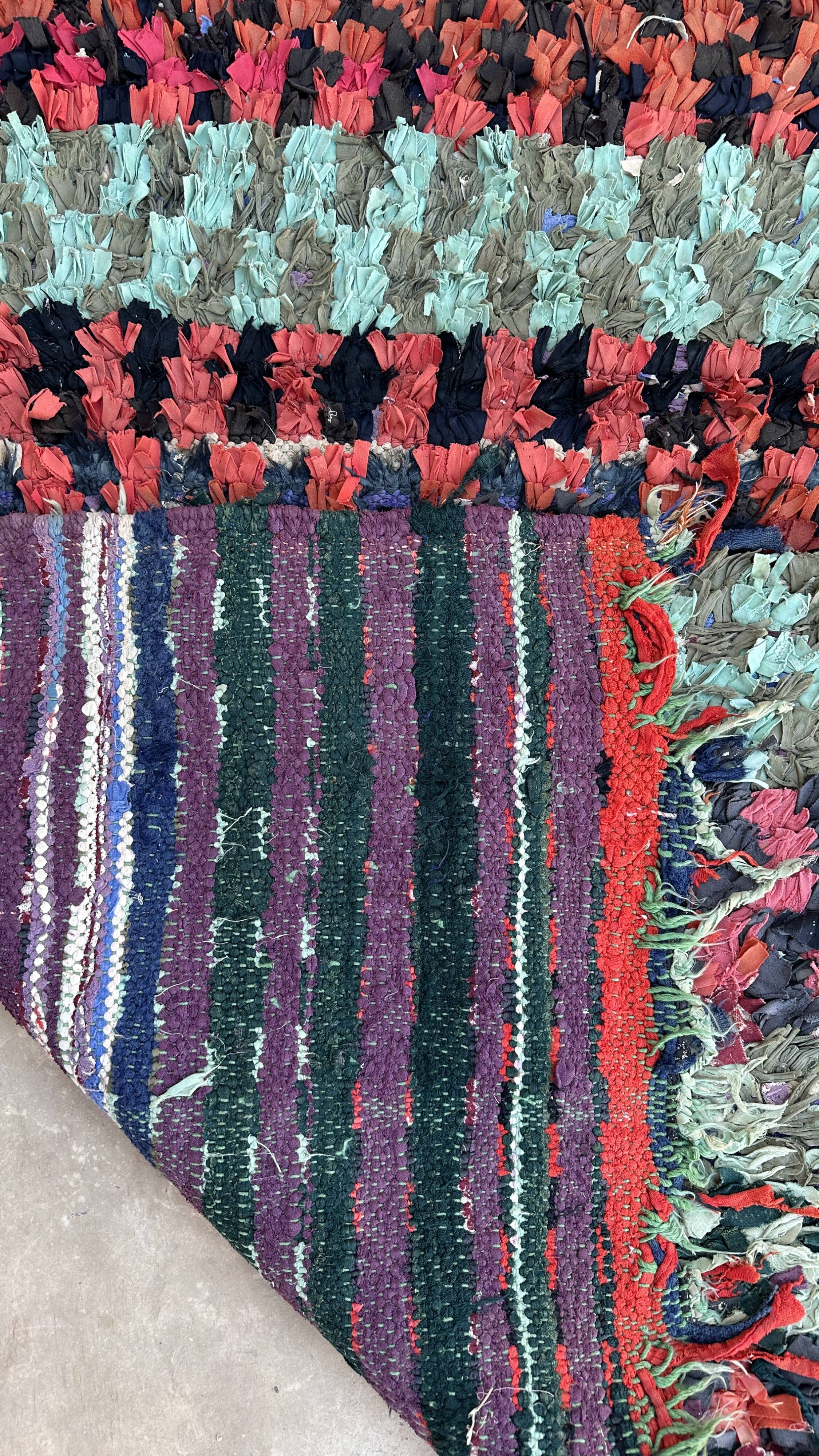 Tapis Marocain  Boucherouite coloré - 94 x 144 cm