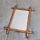 Vintage bamboo mirror