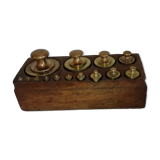 Box of 14 weights for Roman scale