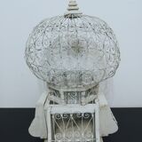 Old metal and wood bird cage