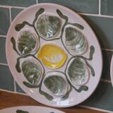Assiettes à huîtres en faïence de Belon