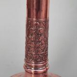 Pair of copper candlesticks