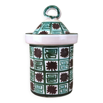 Small vintage ceramic pot in the style of Robert Picault