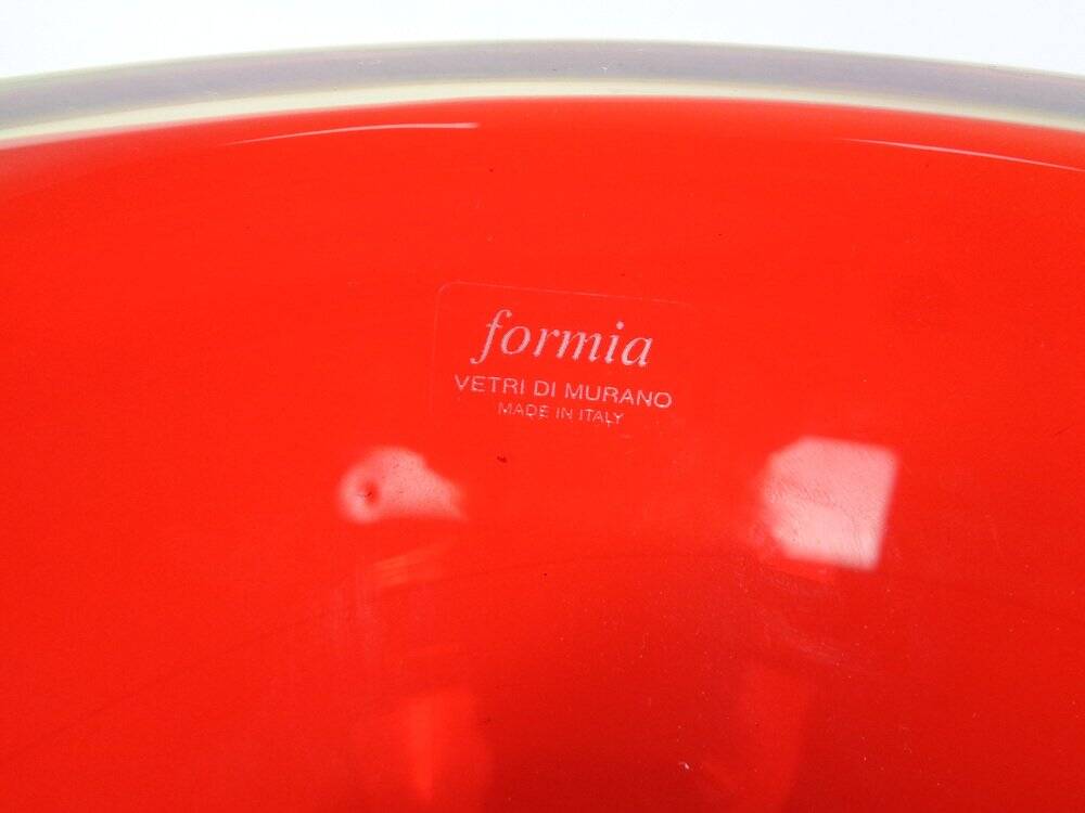 Large Formia Murano Glass Bowl by Mian Giulano, Italy, 1960s