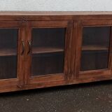 Wooden glass sideboard