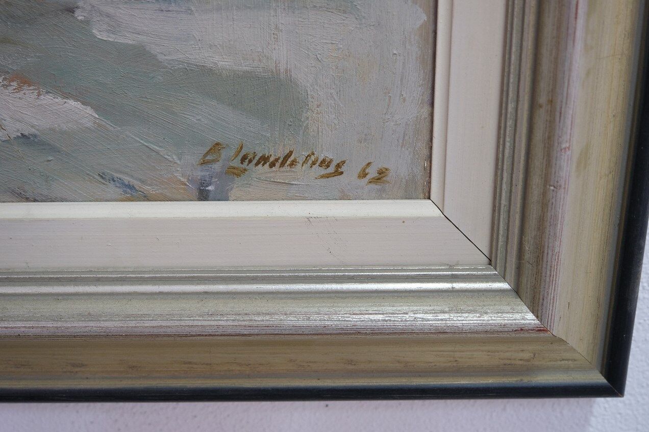 Bertil Landelius (1912-1985), Swedish Modern Oil Painting, 1962