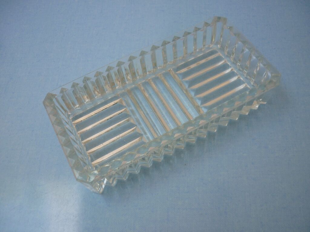 Vintage molded glass ramequin