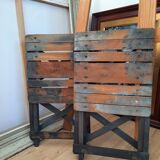 Antique wooden folding painter's stools