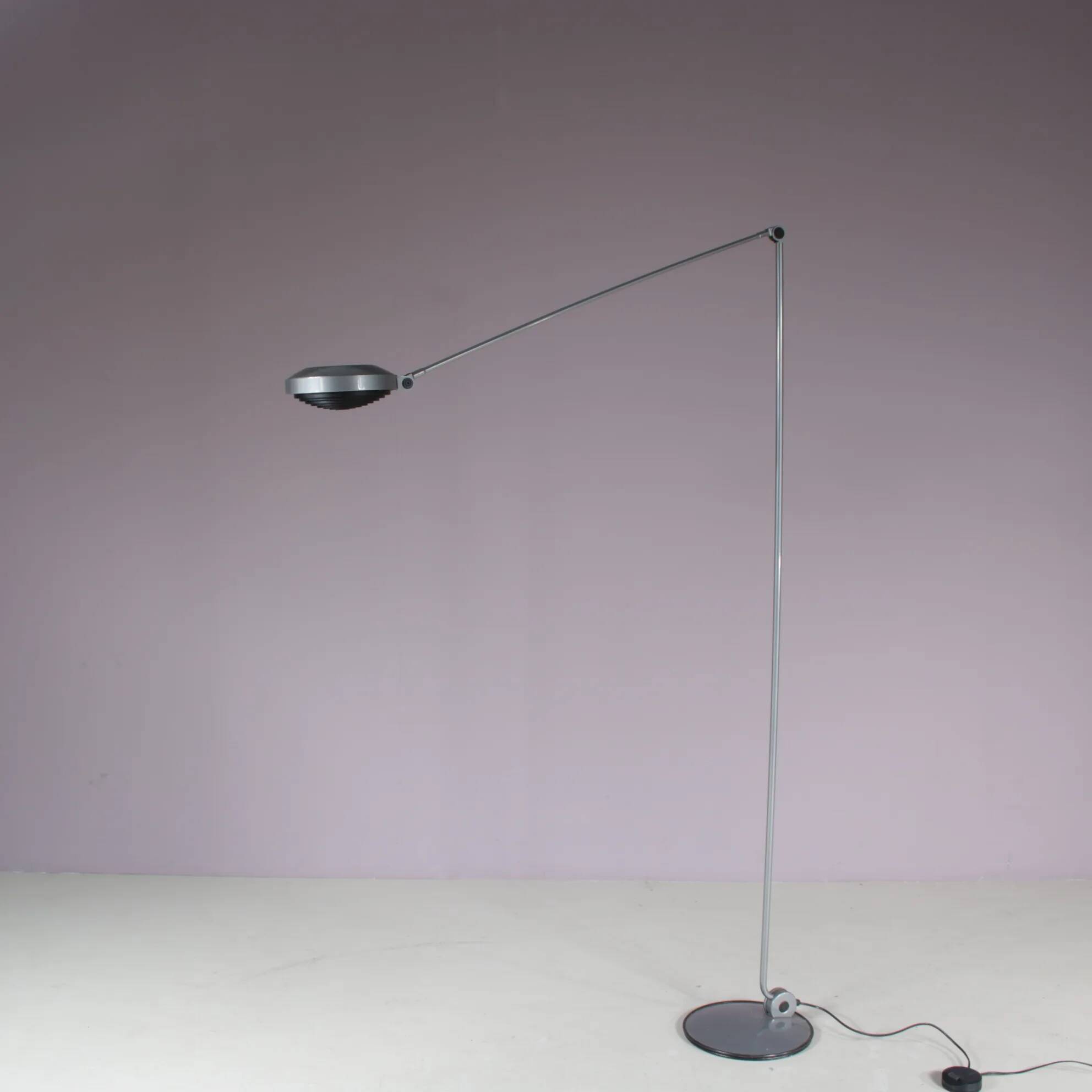 1980s “Elle 55” floor lamp by Tommaso Cimini for Lumina, Italy