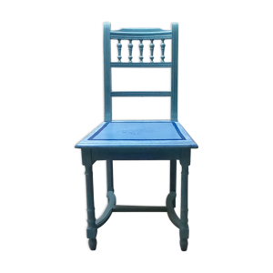 chaise bleue