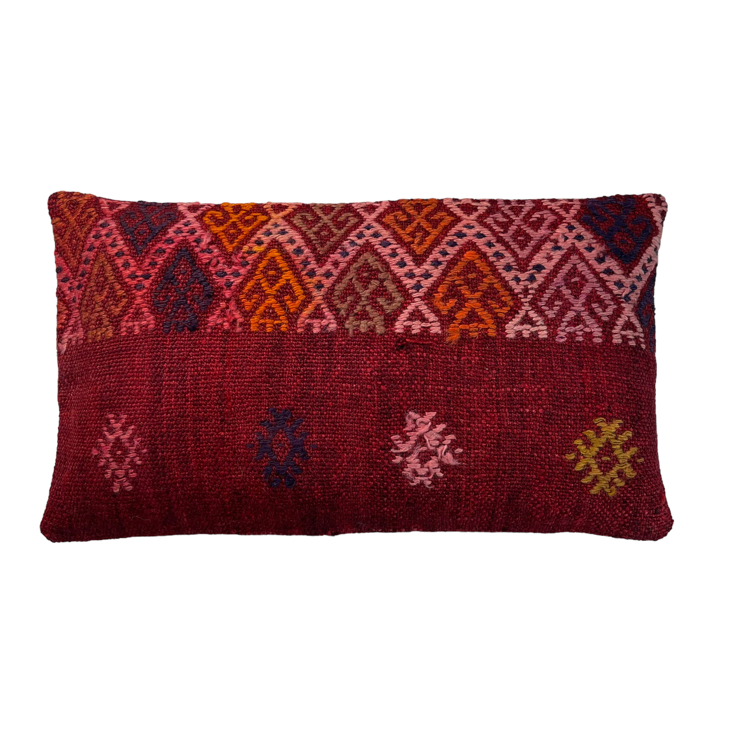 Vintage turkish kilim cushion cover 30x50cm