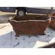 Pair of cast iron planters from 1900 by the Charleville-Mézières establishments.