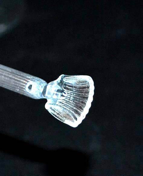 Set of 6 spoons in old blown glass - Eco agitator straws