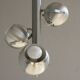 Chandelier 1970 aluminum with its applique