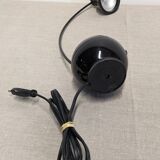 Black arc desk lamp, 70s-80s