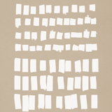 Abstract beige giclee print, 50x70cm
