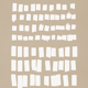 Abstract beige giclee print, 50x70cm