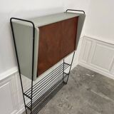 Vintage shelf in metal and wood