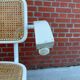 Cesca Chair model with armrest in white