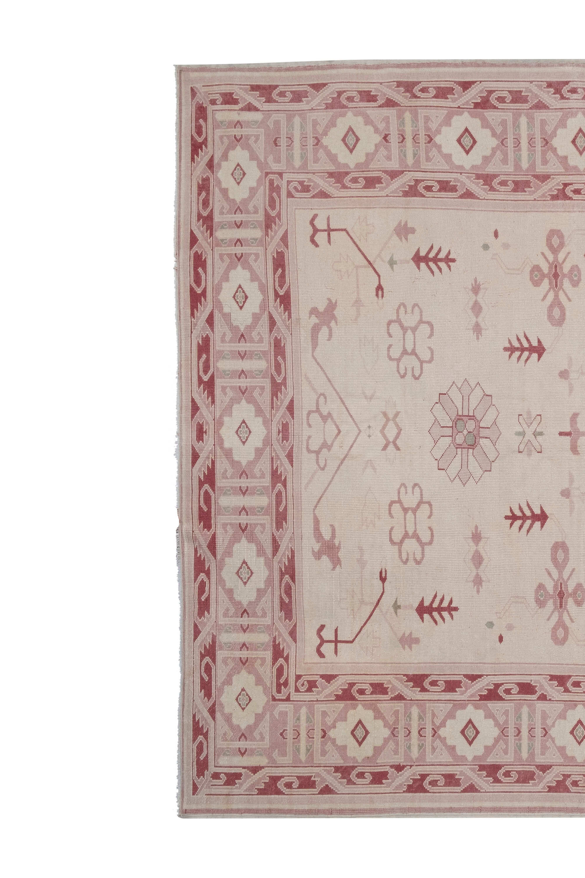 Vintage Oversize Turkish Oushak Rug 196 x 240 cm