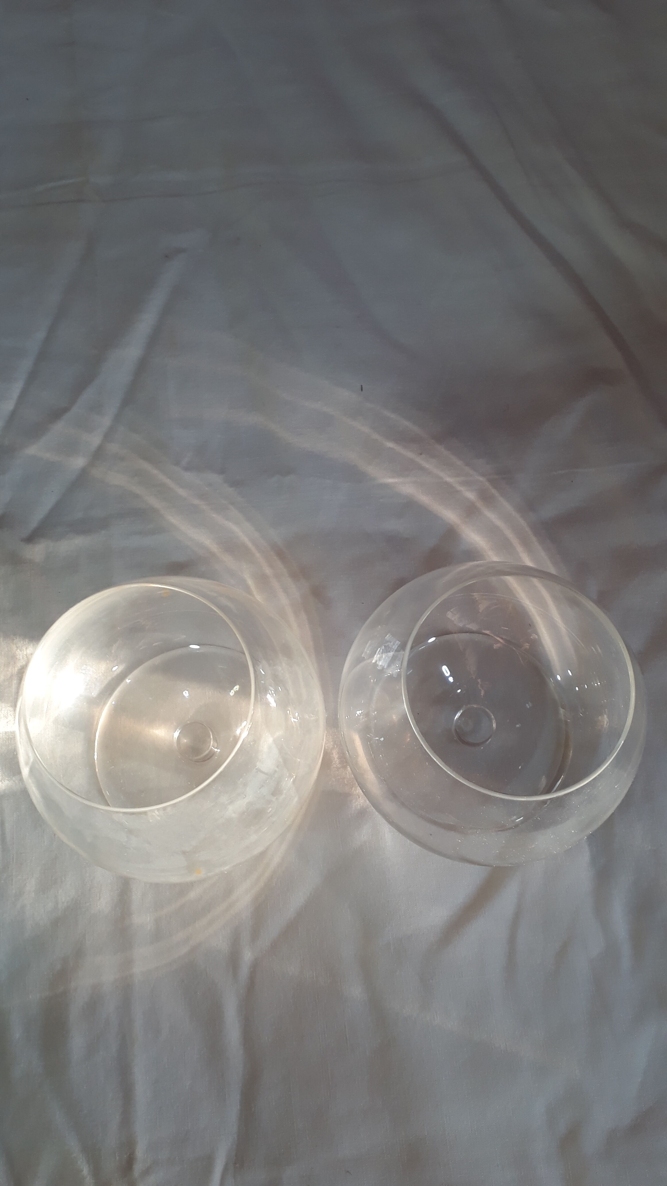 Deux verres à cognac en cristal " Cristal Saint Louis"