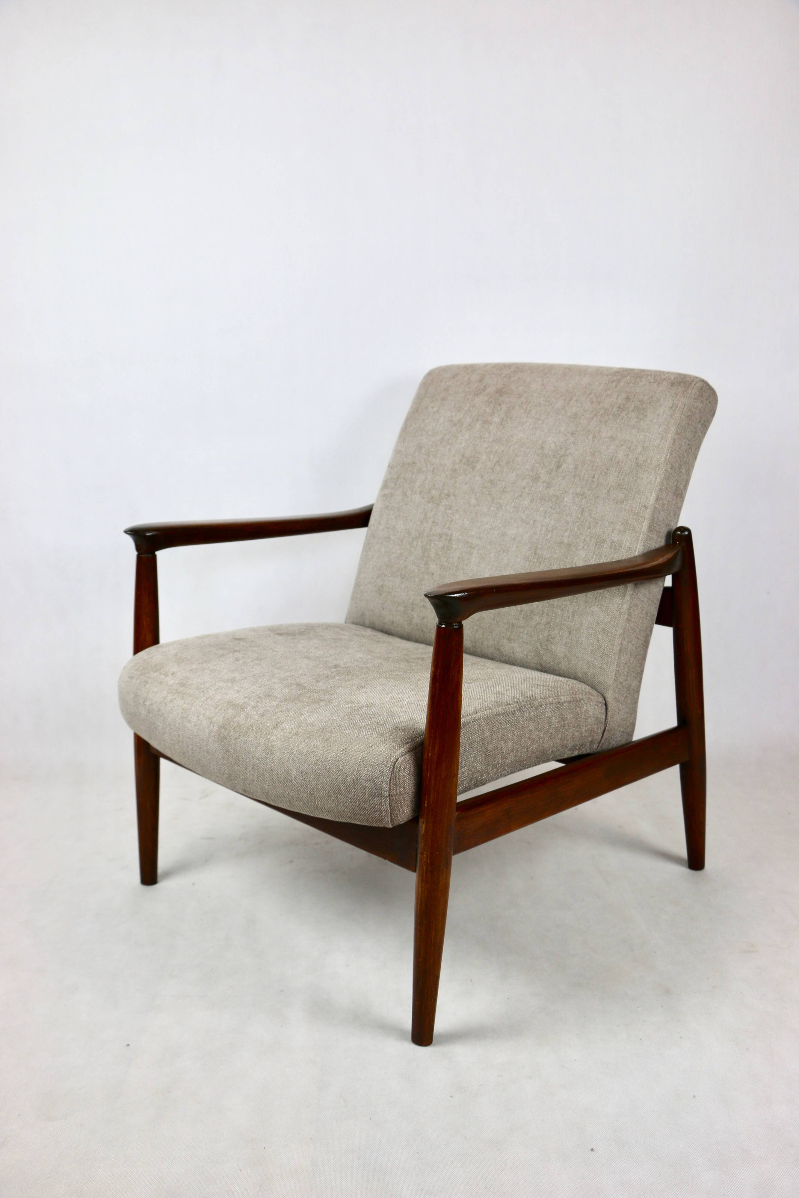 Beige GFM-64 Armchair attributed to Edmund Homa, 1970s