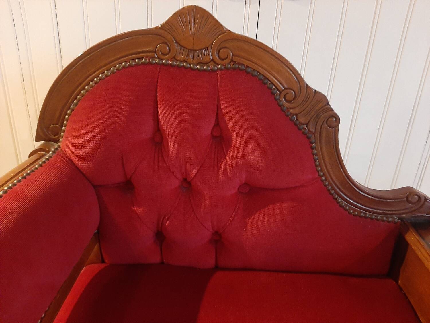 Jolie fauteuil causeuse- meuble entrée-Louis XV