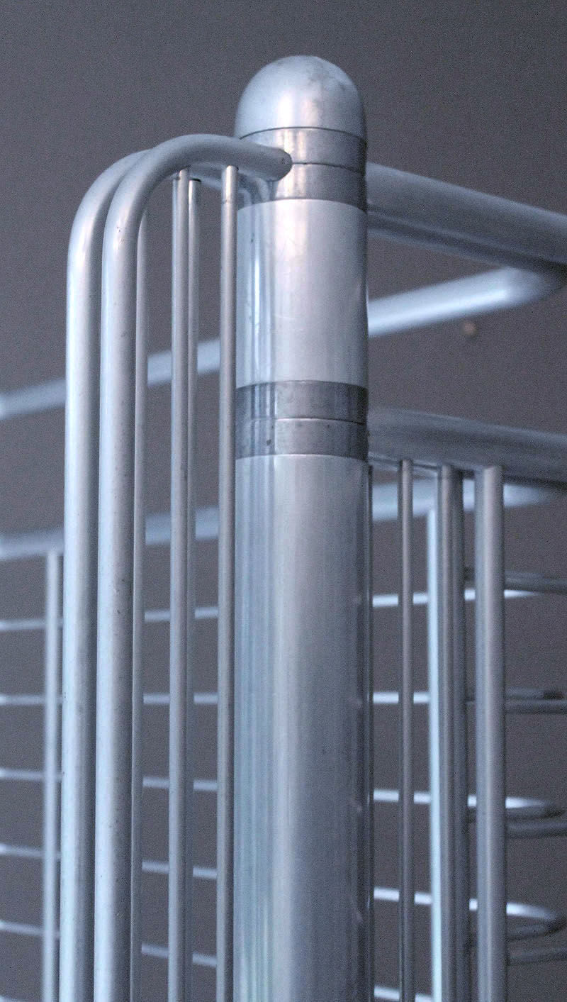 Industrial art deco vintage shelf, 40s