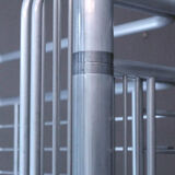 Industrial art deco vintage shelf, 40s