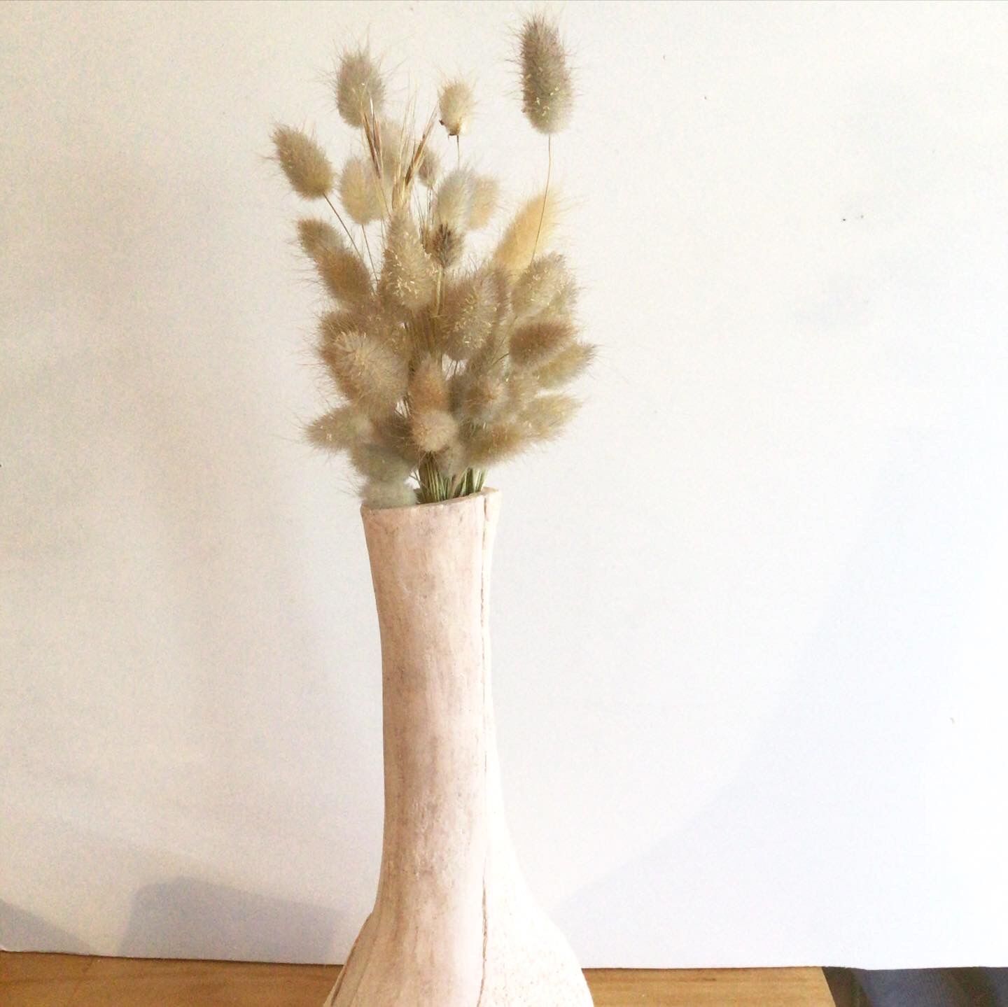 Brutalist pink powder vase