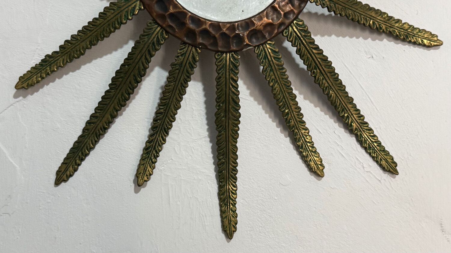 Bronze sun mirror from the 1950s France.