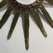 Miroir soleil en bronze, France années 50