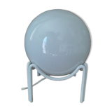 Original opaline globe lamp support metal white patinated dp 0922213