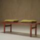 Italian slatted bench, 1960s