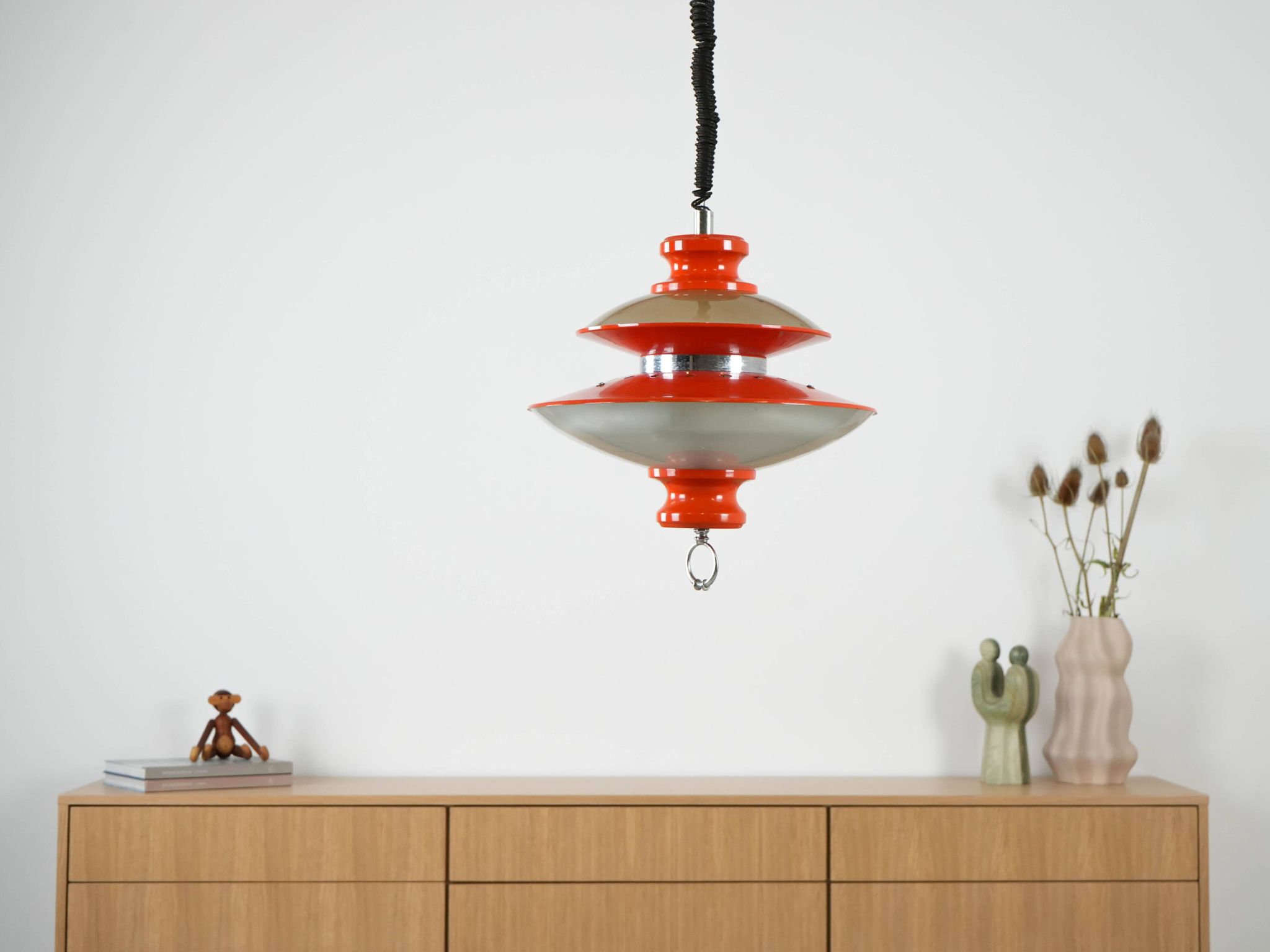 Pendant lamp, Italian design, 1970s, manufactured in Italy