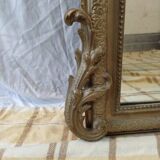 Large mirror old golden molding 153 by 83 cm