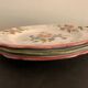 3 sweet pea plates, Samadet earthenware, 18th century