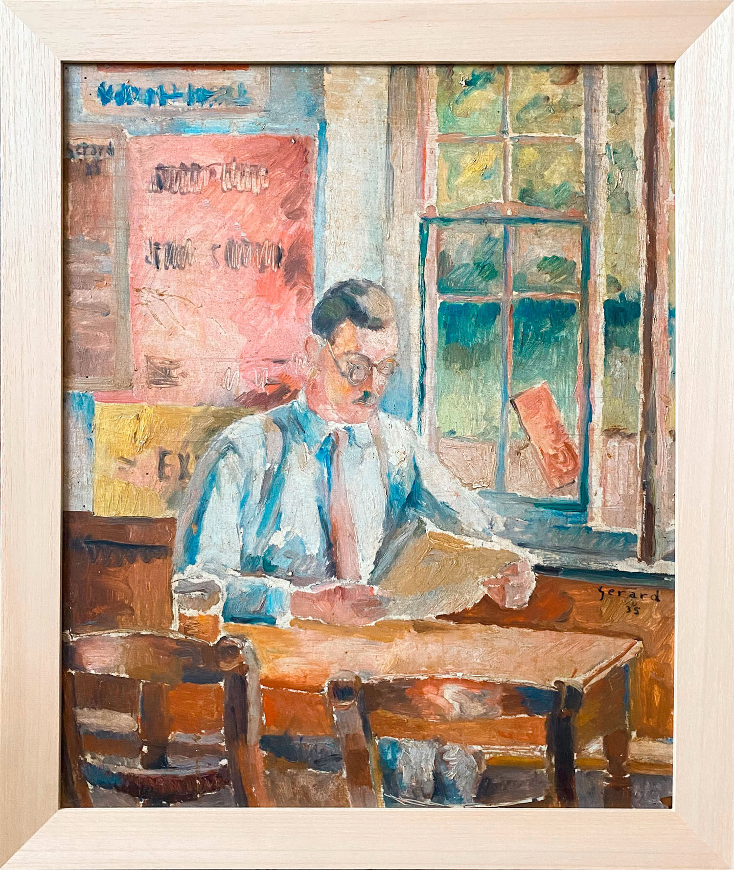 "Au café" by Gérard 1935