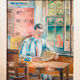 "Au café" by Gérard 1935
